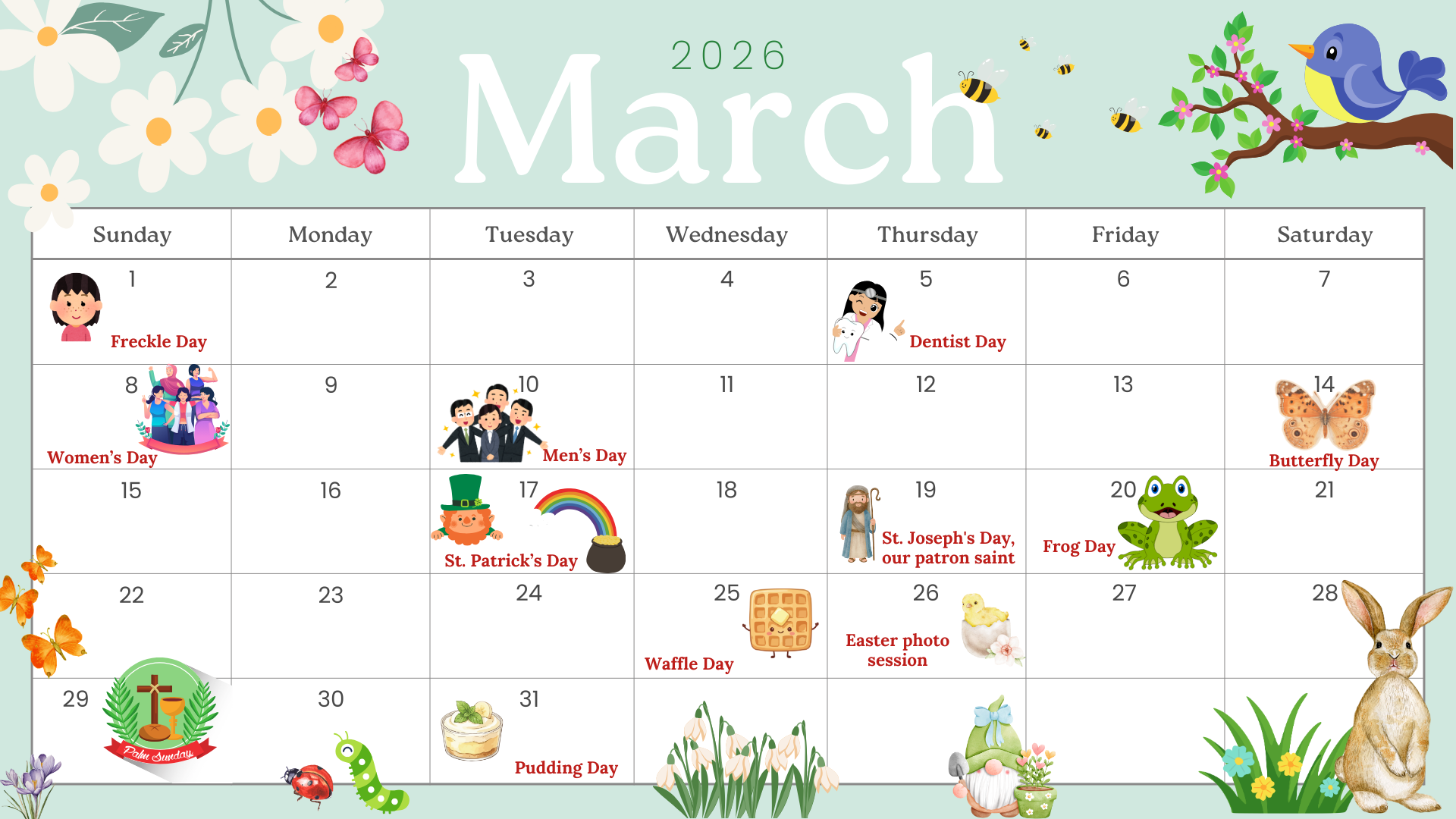 Calendar 3 march 2026 3