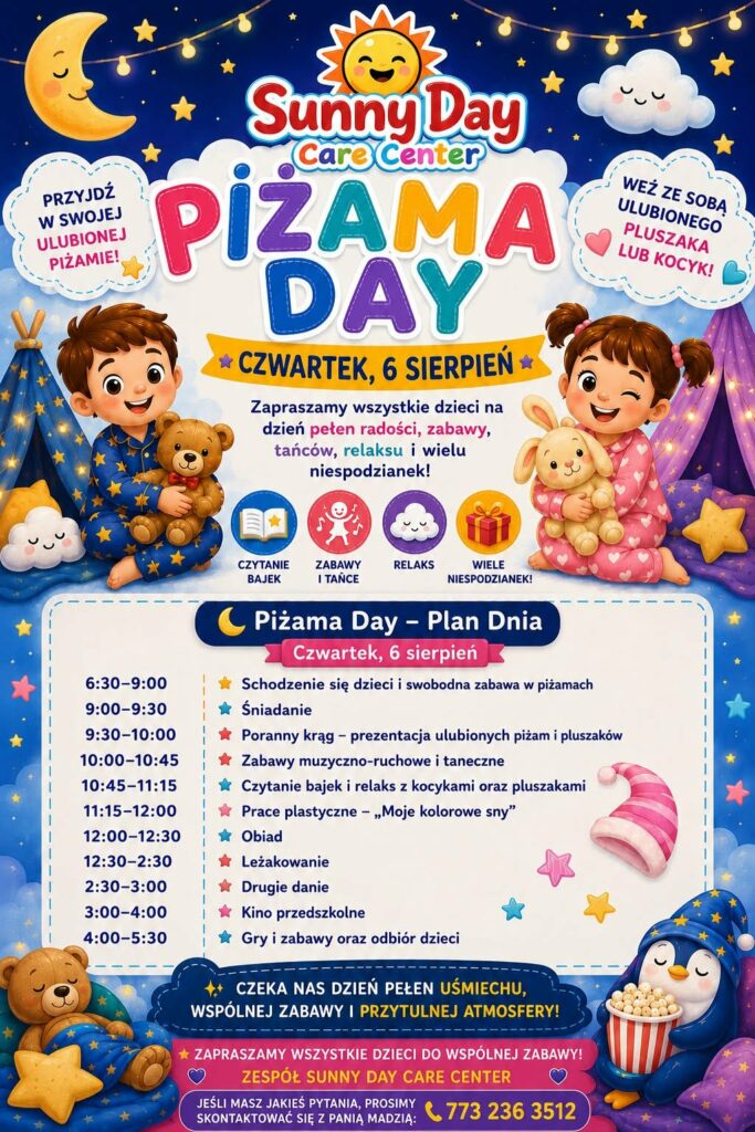 pizama day sunny day care center